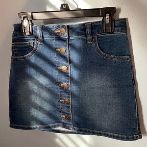 demin mini skirt from “target” in size small